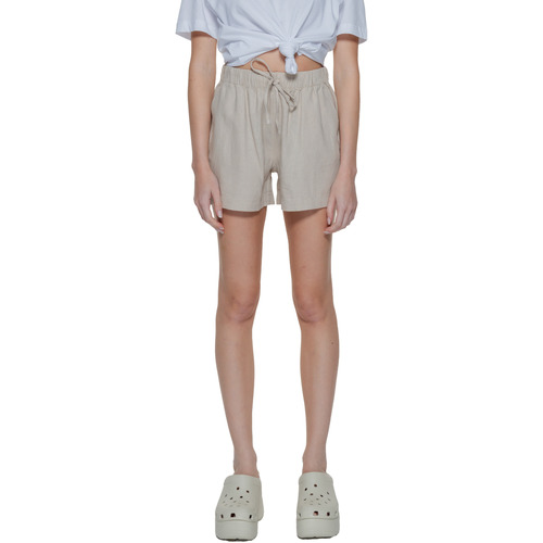 textil Mujer Shorts / Bermudas Only Onlcaro Mw Linen B Pull-Up Cc 15314055 Beige