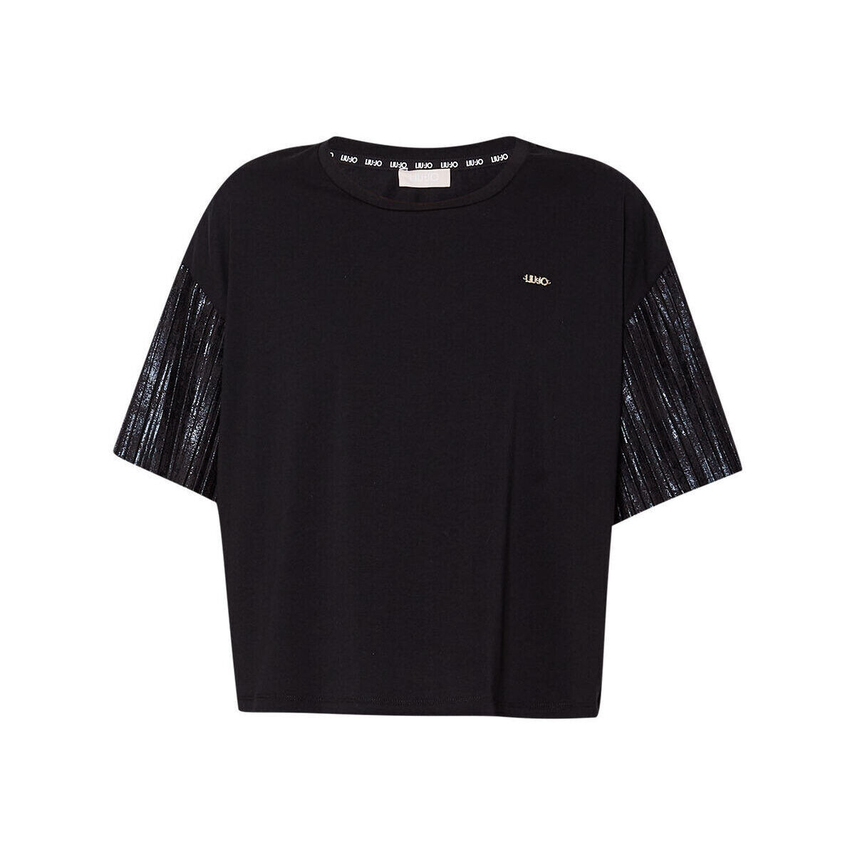 textil Mujer Tops y Camisetas Liu Jo Camiseta de algodón elástico Negro