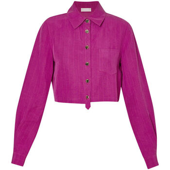 textil Mujer Camisas Liu Jo Camisa violeta de mezcla de lino Violeta