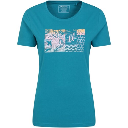 textil Mujer Camisetas manga larga Mountain Warehouse MW2937 Azul