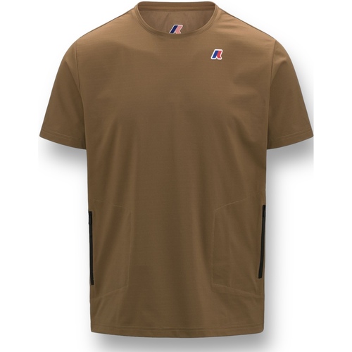 textil Hombre Tops y Camisetas K-Way K1141LW 045 Marrón