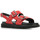 Zapatos Mujer Sandalias Kickers Neosummer Rojo