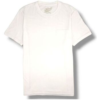 textil Hombre Camisetas manga corta Bl'ker Camiseta Freeport Poket Jersey Hombre Off White Blanco