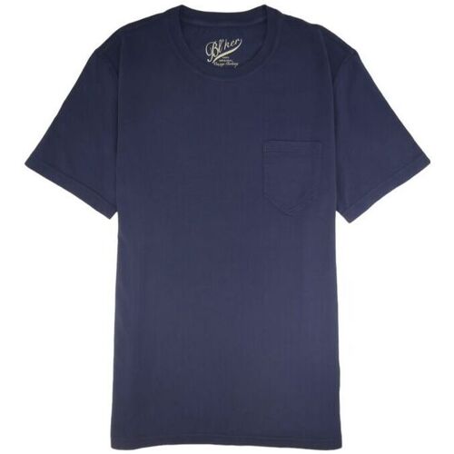 textil Hombre Camisetas manga corta Bl'ker Camiseta Freeport Poket Jersey Hombre Navy Azul
