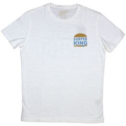 textil Hombre Camisetas manga corta Bl'ker Camiseta Surfer King Hombre Off White Blanco