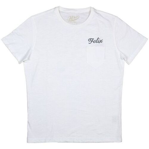 textil Hombre Camisetas manga corta Bl'ker Camiseta Surf Club Felix Hombre Off White Blanco