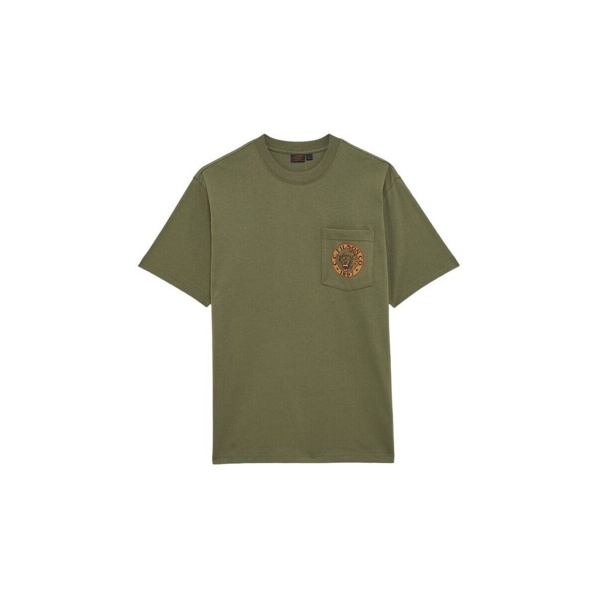 textil Hombre Camisetas manga corta Filson Camiseta Frontier Graphic Hombre Army Green Verde