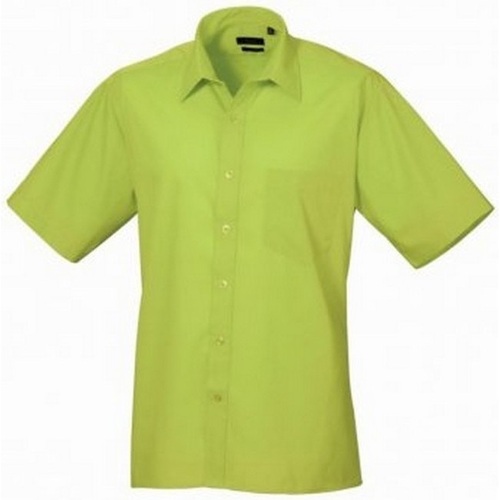 textil Hombre Camisas manga corta Premier Poplin Verde