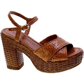 Zapatos Mujer Sandalias Pon´s Quintana Sandalo Donna Cuoio 10426 Marrón