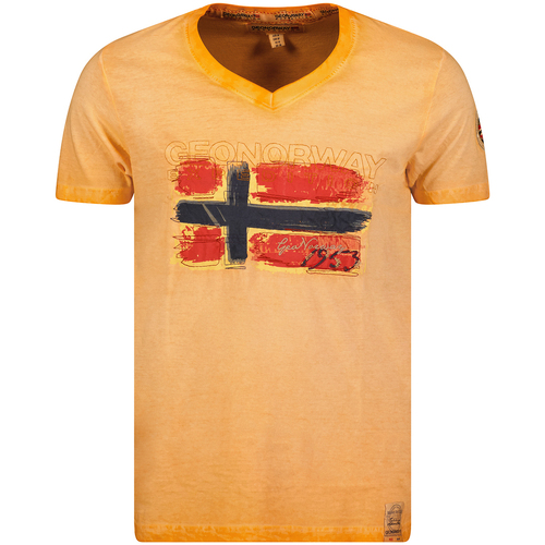 textil Hombre Camisetas manga corta Geo Norway SW1561HGN-ORANGE Naranja