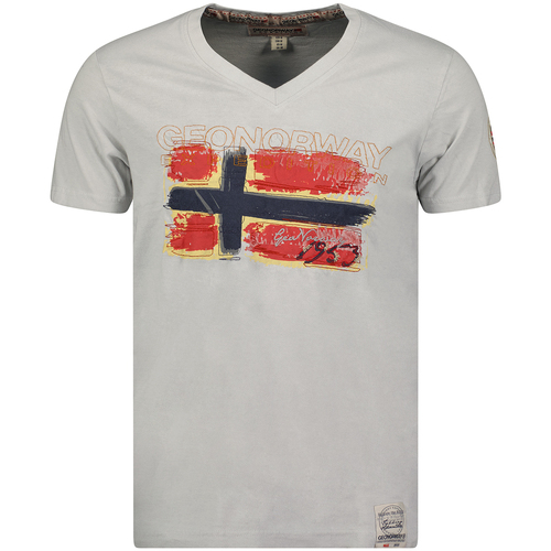 textil Hombre Camisetas manga corta Geo Norway SW1561HGN-LIGHT GREY Gris