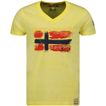 textil Hombre Camisetas manga corta Geo Norway SW1561HGN-LIGHT YELLOW Amarillo