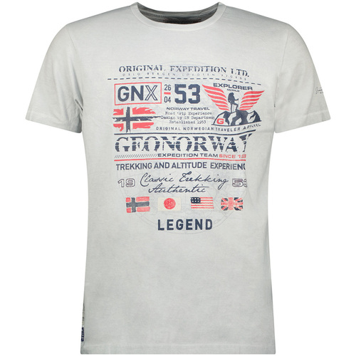 textil Hombre Camisetas manga corta Geo Norway SW1562HGNO-LIGHT GREY Gris