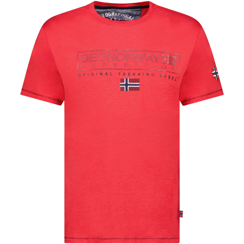 textil Hombre Camisetas manga corta Geo Norway SY1311HGN-Red Rojo