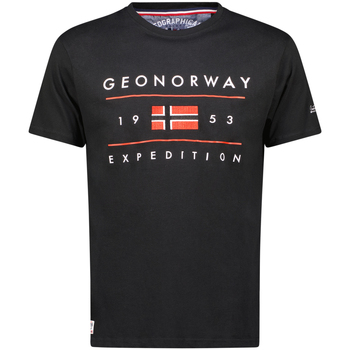 textil Hombre Camisetas manga corta Geo Norway SY1355HGN-Black Negro