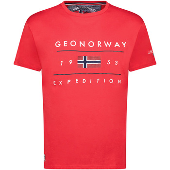 textil Hombre Camisetas manga corta Geo Norway SY1355HGN-Red Rojo