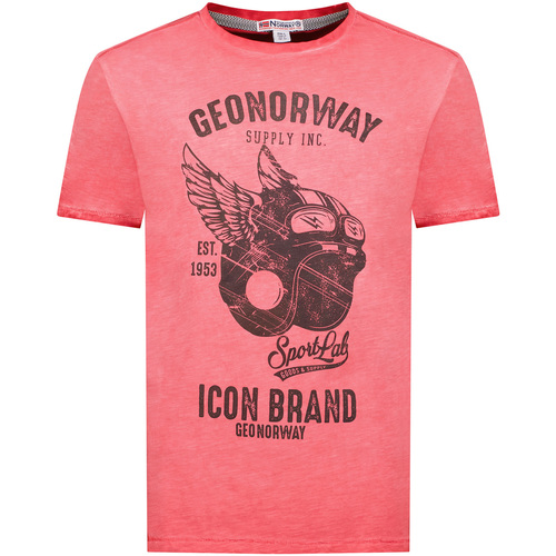 textil Hombre Camisetas manga corta Geo Norway SY1360HGN-Red Rosa