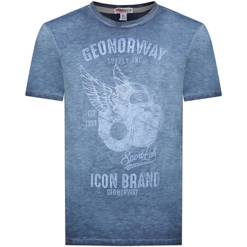 textil Hombre Camisetas manga corta Geo Norway SY1360HGN-Navy Azul