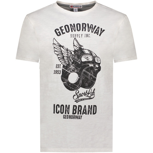 textil Hombre Camisetas manga corta Geo Norway SY1360HGN-White Blanco