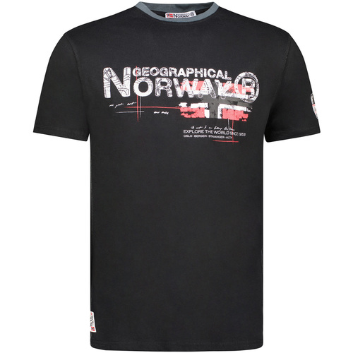 textil Hombre Camisetas manga corta Geographical Norway SY1450HGN-Black Negro
