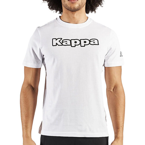 textil Hombre Camisetas manga corta Kappa  Blanco