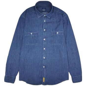 textil Hombre Camisas manga larga Bd Baggies Camisa Miramar Jeans Hombre Shadow Blue Azul