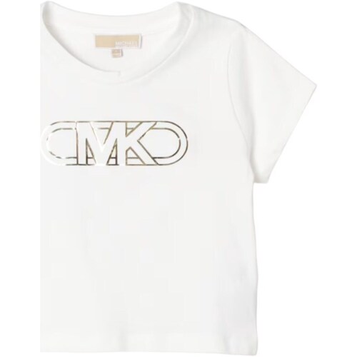 textil Niña Camisetas manga corta MICHAEL Michael Kors R30005 Blanco
