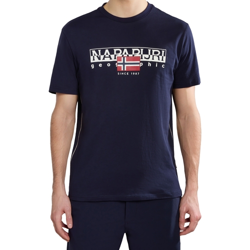 textil Hombre Camisetas manga corta Napapijri 236322 Azul