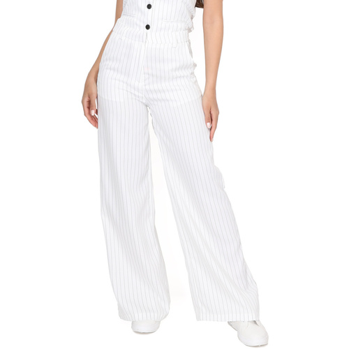 textil Mujer Pantalones La Modeuse 71728_P168579 Blanco