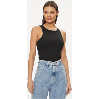 textil Tops y Camisetas Tommy Jeans DW0DW17382 - Mujer Negro