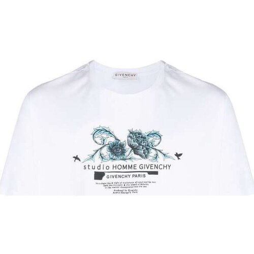 textil Hombre Camisetas manga corta Givenchy BM70Y33002 - Hombres Blanco