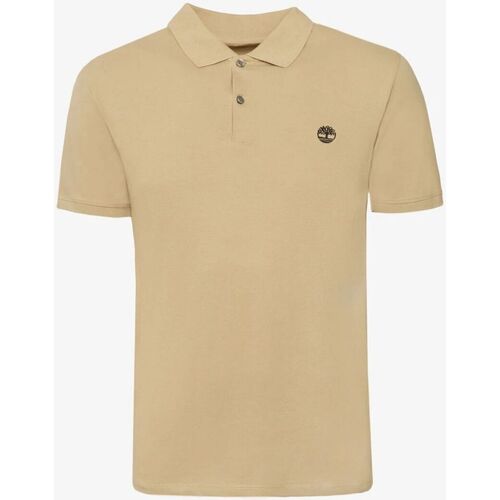 textil Hombre Tops y Camisetas Timberland TB0A2DJE - SLEEVE STRETCH POLO-DH41 LEMON PEPPER Beige