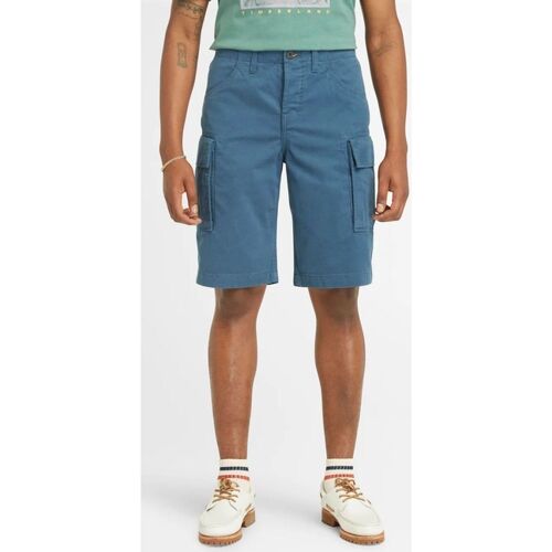 textil Hombre Shorts / Bermudas Timberland TB0A5U1B - BROOKLINE TWILL CARGO SHORT-2881 DK BLUE Azul