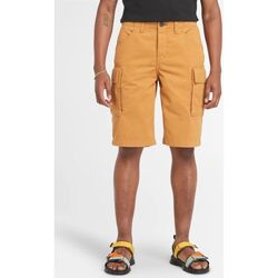 textil Hombre Shorts / Bermudas Timberland TB0A5U1B - BROOKLINE TWILL CARGO SHORT-P471 WHEAT BOOT Blanco