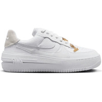 Zapatos Senderismo Nike Air Force 1 Low PLT.AF.ORM White Metallic Gold Blanco