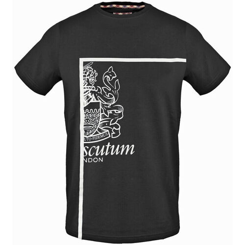 textil Hombre Camisetas manga corta Aquascutum - tsia127 Negro
