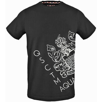 textil Hombre Camisetas manga corta Aquascutum - tsia115 Negro