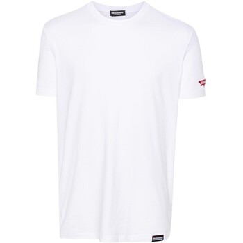textil Hombre Camisetas manga corta Dsquared  Blanco