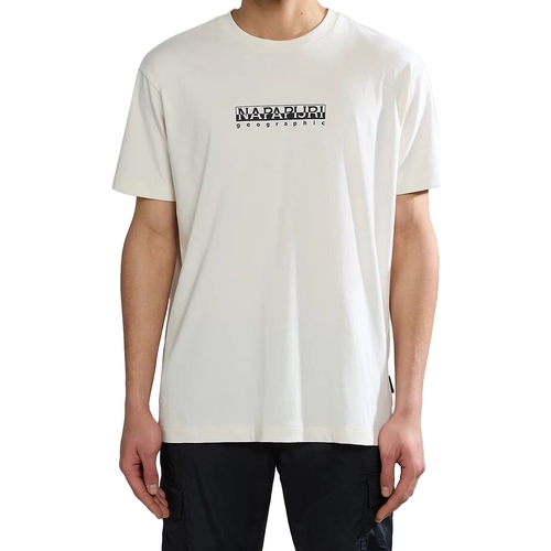 textil Hombre Camisetas manga corta Napapijri 236273 Blanco