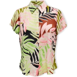 textil Mujer Tops / Blusas Only Shaila Shirt S/S - Tropical Peach Multicolor