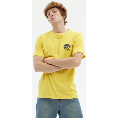textil Camisetas manga corta Hydroponic PUSHING SS Amarillo