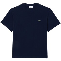 textil Hombre Camisetas manga corta Lacoste TH7318 166 Azul