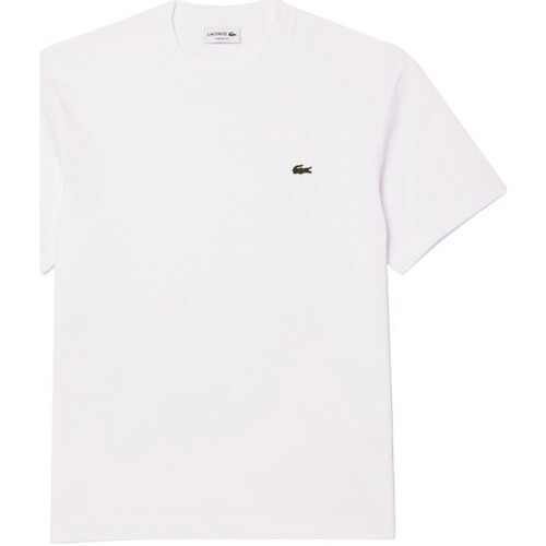 textil Hombre Camisetas manga corta Lacoste TH7318 001 Blanco