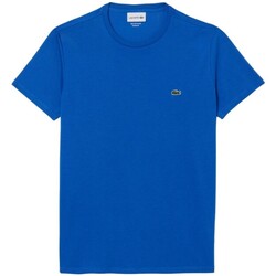 textil Hombre Camisetas manga corta Lacoste TH6709 IXW Azul