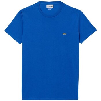 textil Hombre Camisetas manga corta Lacoste TH6709 IXW Azul