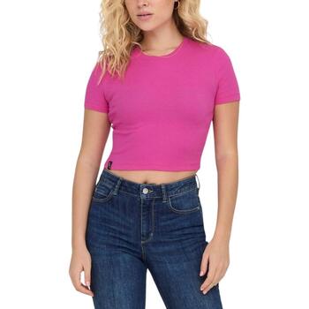 textil Mujer Tops y Camisetas Only 15311891-Raspberry R Rosa