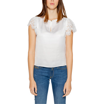 textil Mujer Tops / Blusas Guess GUENDALINA W4GH86 WD8G2 Blanco