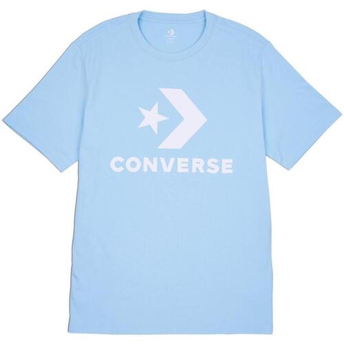 textil Mujer Camisetas manga corta Converse 10025458-A30 Azul