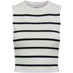 textil Mujer Tops y Camisetas Only 15255533-CloudBlack Blanco