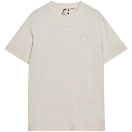 textil Hombre Camisetas manga corta Superdry M1011570A-1TC Beige